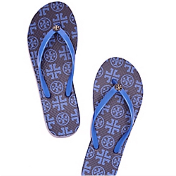 Tory Burch Shoes - 🆕 Tory Burch Navy Sea Grand Marina Thin Flip Flop